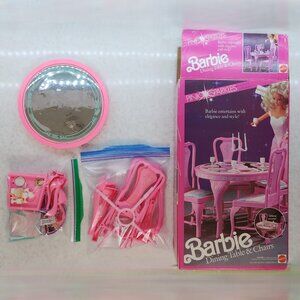 Barbie Pink Sparkles Dining Table & Chair Set